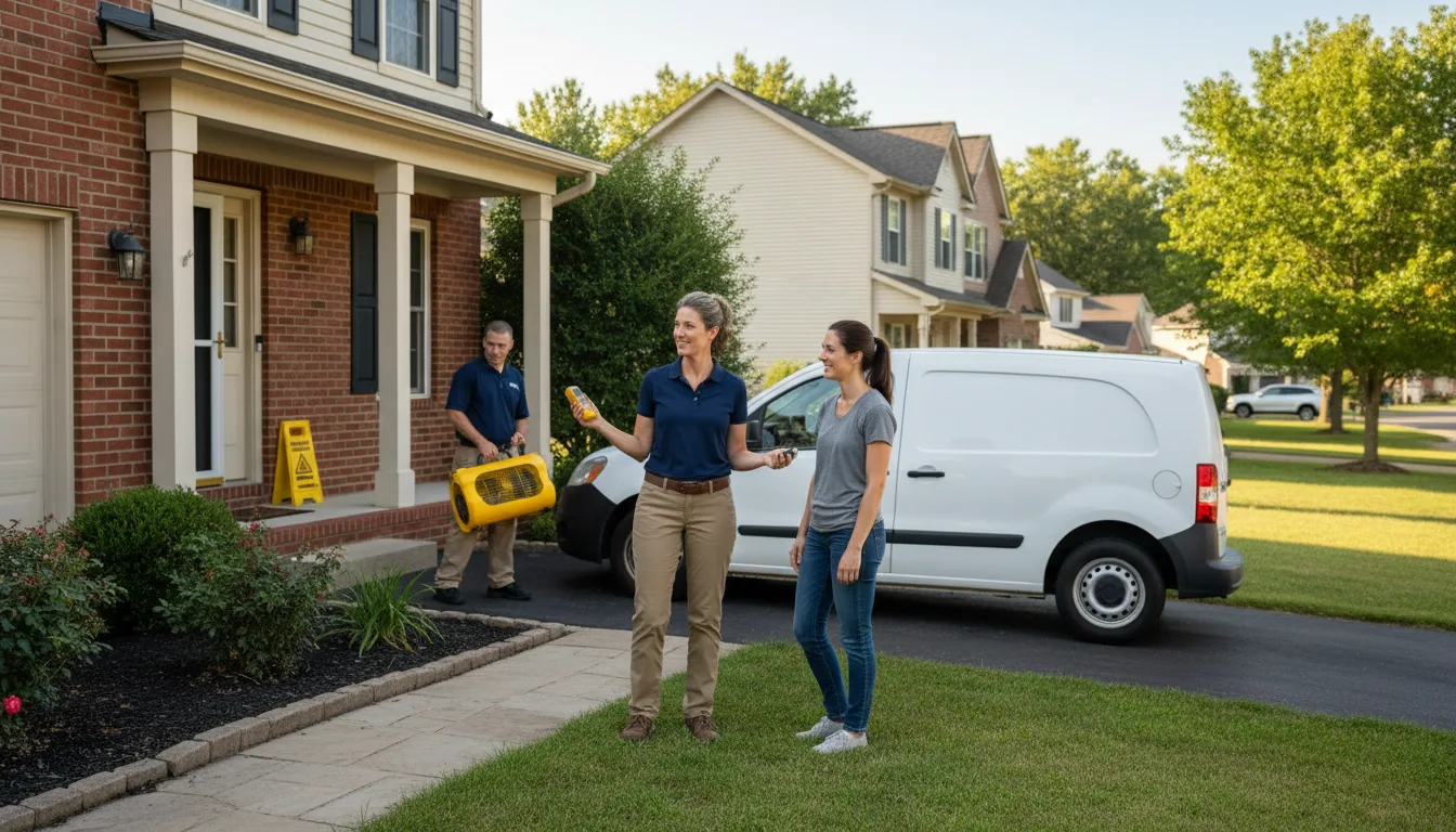 Water restoration image for Dehumidification And Cleanup Services in Forest Hill, MD